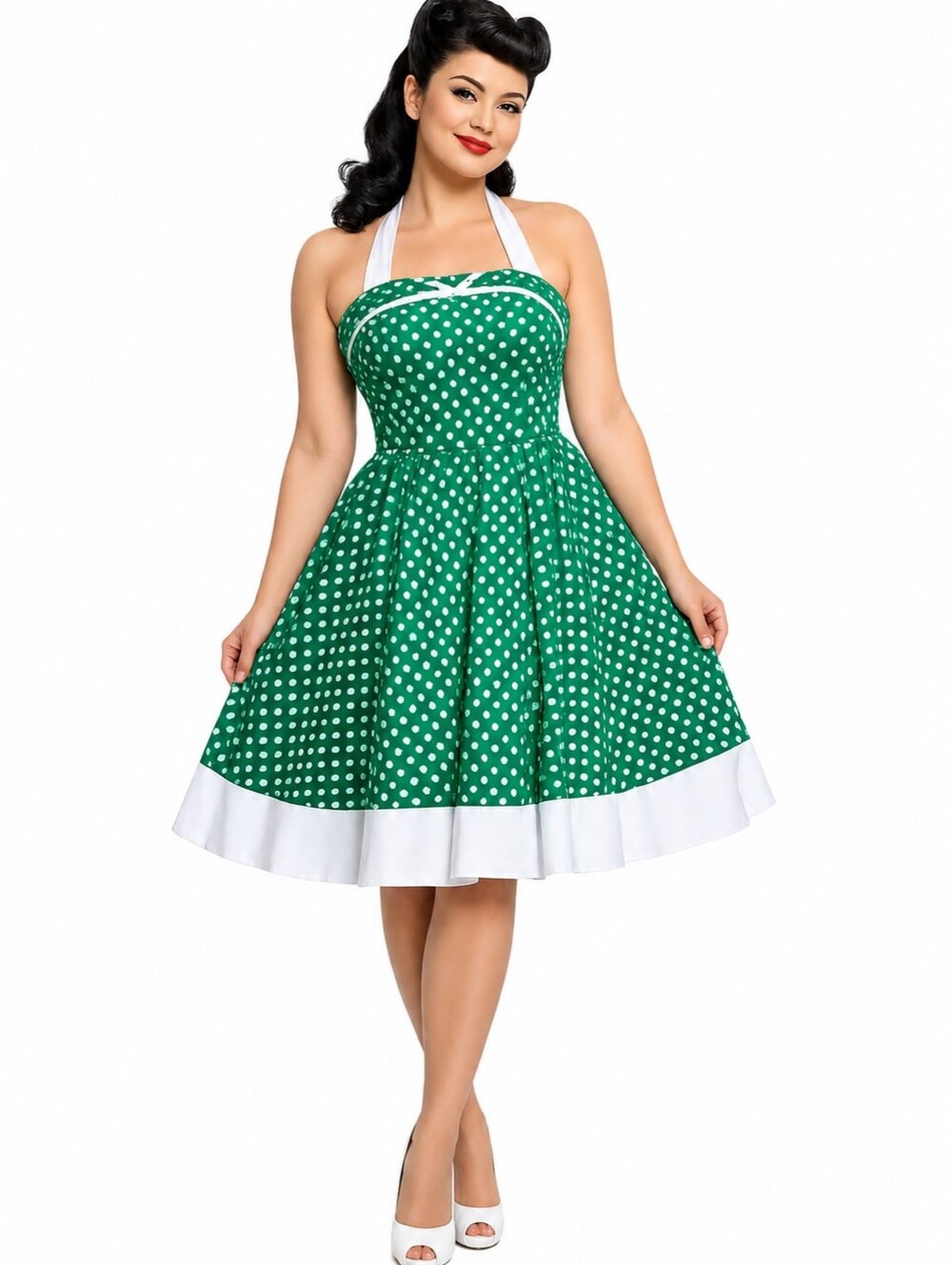 MAGGIE TANG 1950s VINTAGE ROCKABILLY PIN-UP DRESS SIZE XL